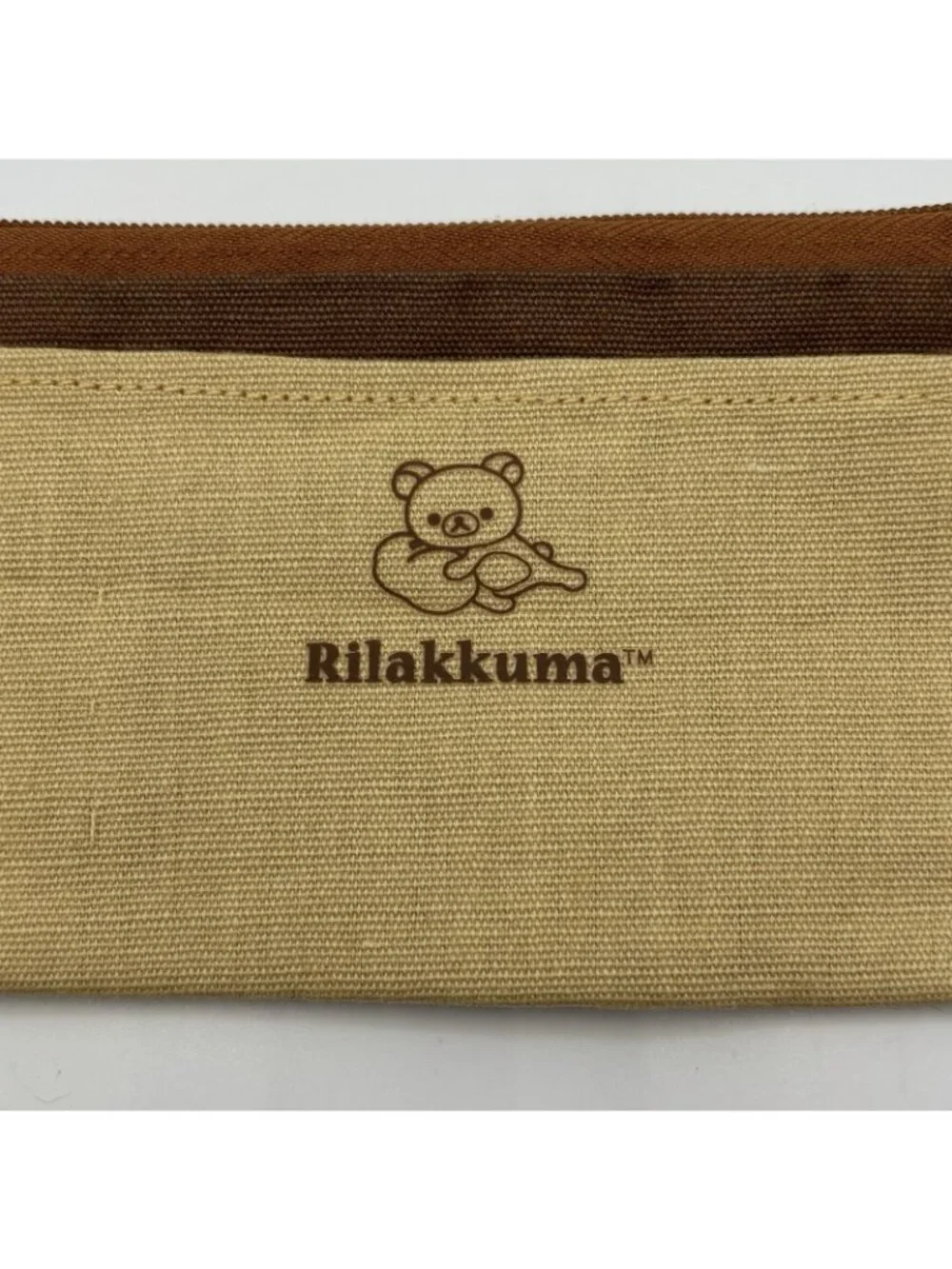 Rilakkuma Brown Bear Zippered Coin Pouch Pencil Case and Small Notebook Japan